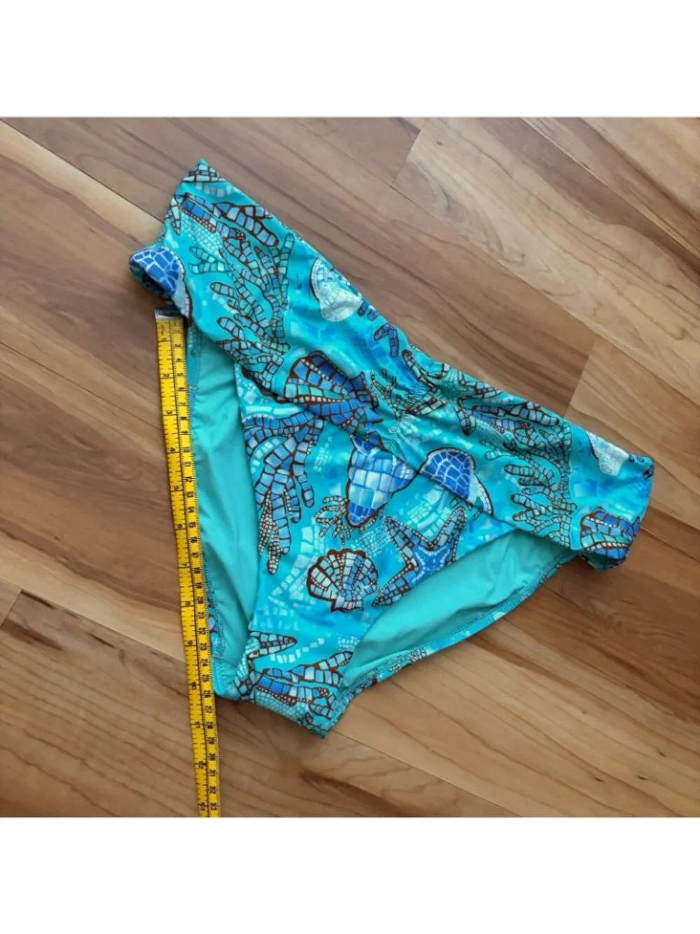 Seafolly Australia Women’s Sz 14 Aqua Hipster Bikini Bottoms Swim Seashell NWT